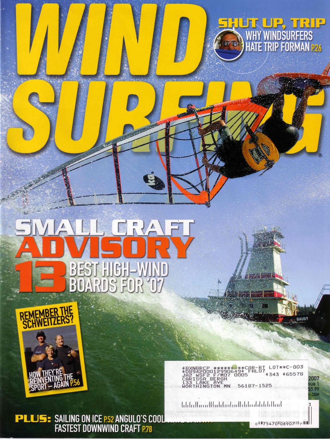 Windsurfing Magazine Feb/March 2007 (Cover)